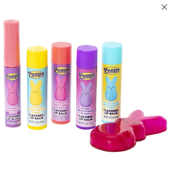 Peeps 6-Pack Lip Balm & Gloss Set – Fun Marshmallow Flavors 🐰🍭 - Picture 3 of 3